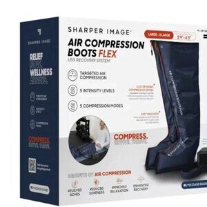 Sharper Image Air Compression Boots Flex Leg Recovery System Large/X-Large